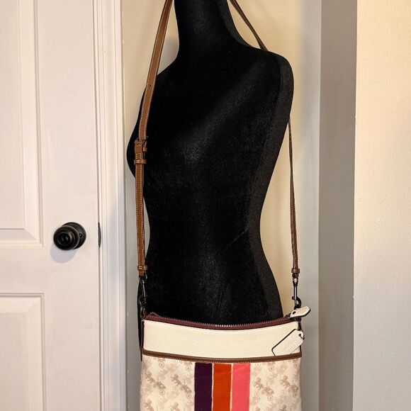 Coach Multicolor Stripe Shoulder Bag